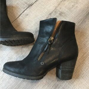 Clarks leather booties